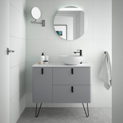 Movél UNIIQ 900 esquerdo HUMO 897 x 540 x 450 mm