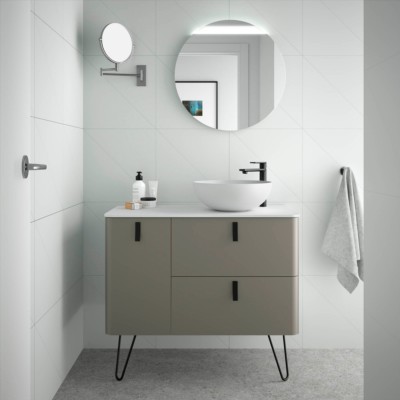 Movél UNIIQ 900 esquerdo TAUPE MATE 897 x 540 x 450 mm