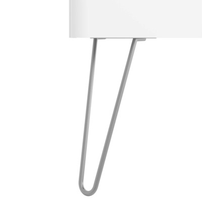 Jogo 2 pés de suporte UNIIQ CROMADO 300 mm