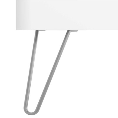 Jogo 2 pés de suporte UNIIQ CROMADO 230 mm