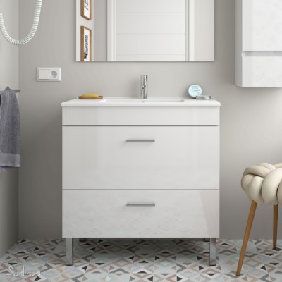 Conjunto mueble de baño ALMAGRO 800 BLANCO