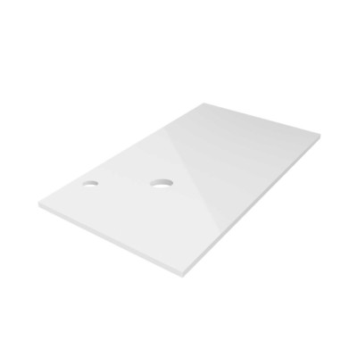 Top meccanizzato fino 1000 BIANCO LUCIDO 16 mm