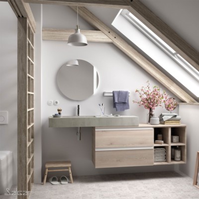 COMPAKT 46 de 810 hasta 1000 mm con 1 poza integrada CEMENTO