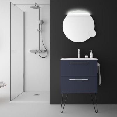 Movél FUSSION CHROME 600 2 gavetas NIGHT BLUE 598 x 540 x 450 mm