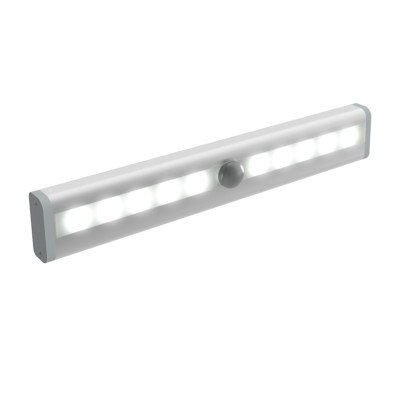 Aplique SENSOR LED adhesiva IP44 (0,72 W.) recarregável por micro USB 190 x 30 x 22 mm