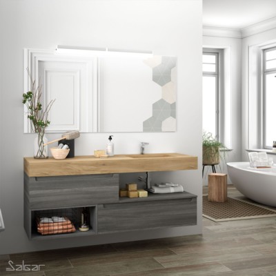 COMPAKT 46 da 600 fino 800 mm con lavabo integrato ROVERE AFRICA