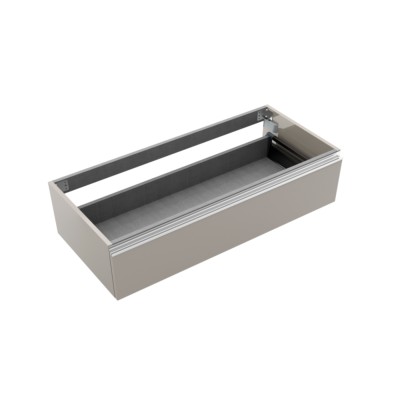 Coqueta SPIRIT 1200 1 gaveta metálica TAUPE BRILHO 1194 x 270 x 450 mm