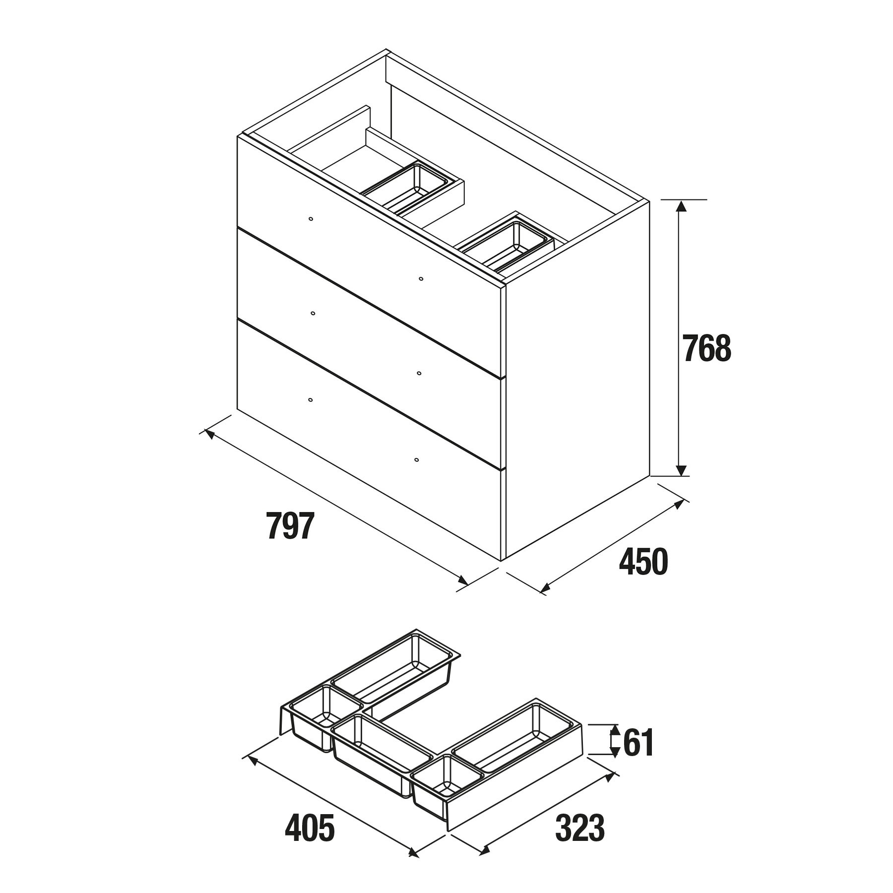Vanity Unit Fussion Chrome 800 3 Drawers Gloss Taupe 797 X 868 X 450 Mm Vanity Unit Fussion Chrome 800 3 Drawers Gloss Taupe 797 X 868 X 450 Mm