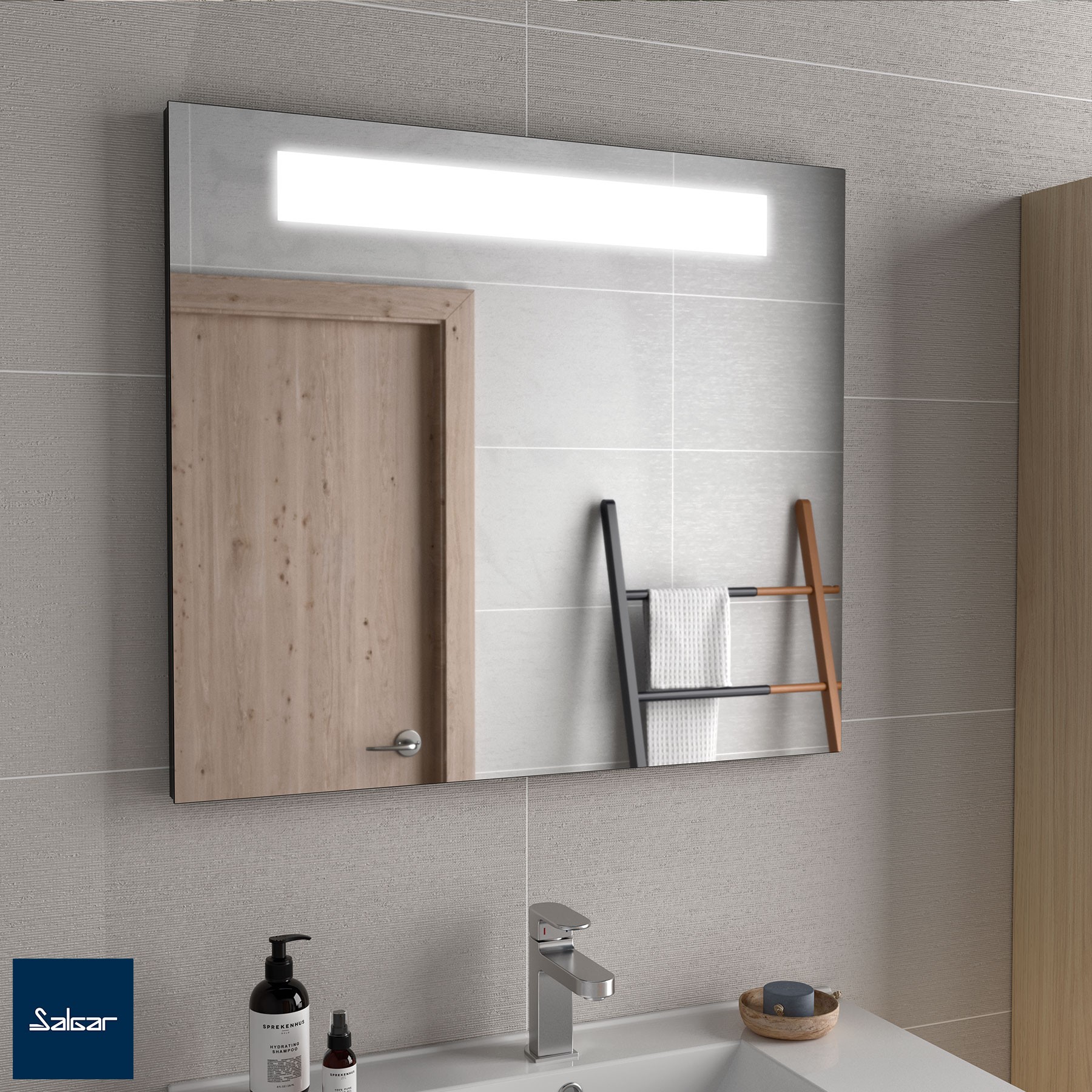 Mirror ALCOR 1000 with LED light and anti-fog 1000 x 700 mm