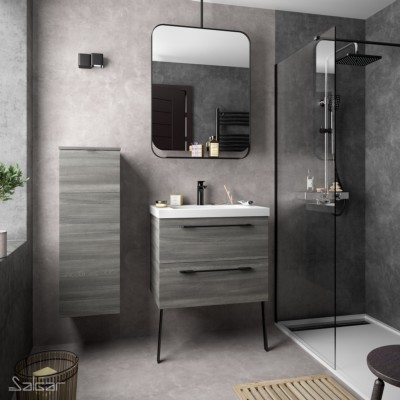 Movél FUSSION CHROME 700 2 gavetas ALSACIA 697 x 540 x 450 mm