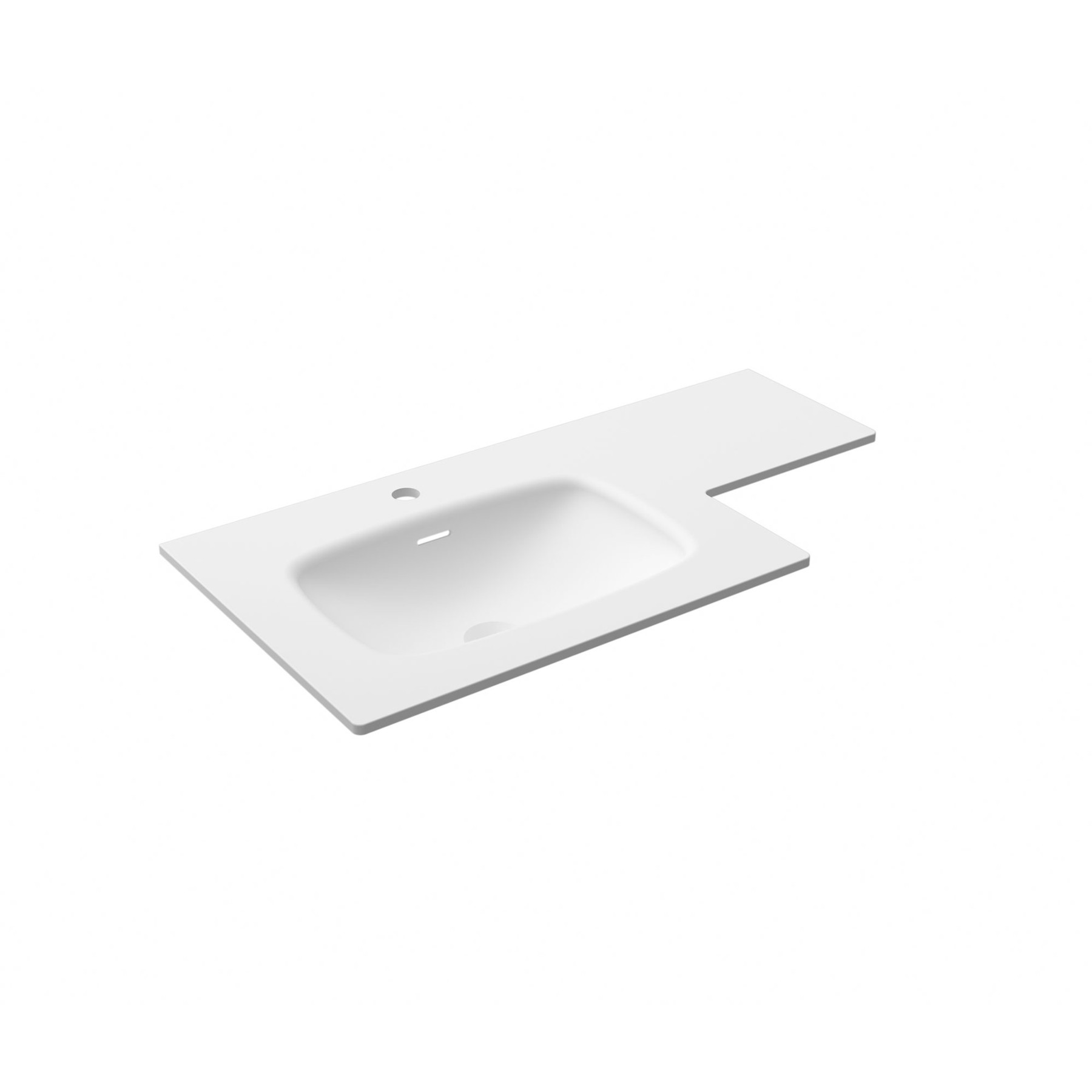 Lavabo a medida solid surface doble fondo sin sifón ni desagüe clicker ...