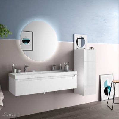 Movél MONTERREY 1200 1 gaveta metálica BRANCO BRILHO 1197 x 270 x 450 mm