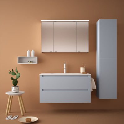 Movél MONTERREY 1000 2 gavetas metálicas BLUE FOG 997 x 540 x 450 mm