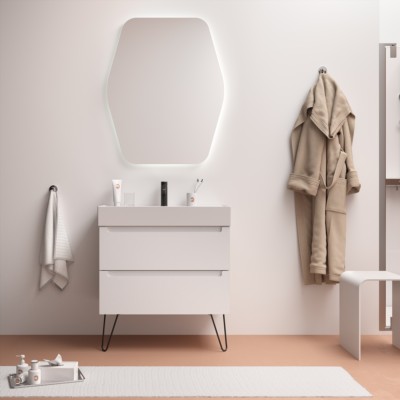 Movél MONTERREY 800 2 gavetas metálicas WHITE COTTON 797 x 540 x 450 mm