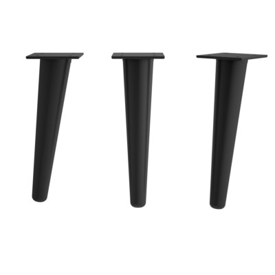 Jogo 2 pés de suporte DANNA PRETO Altura 330 mm