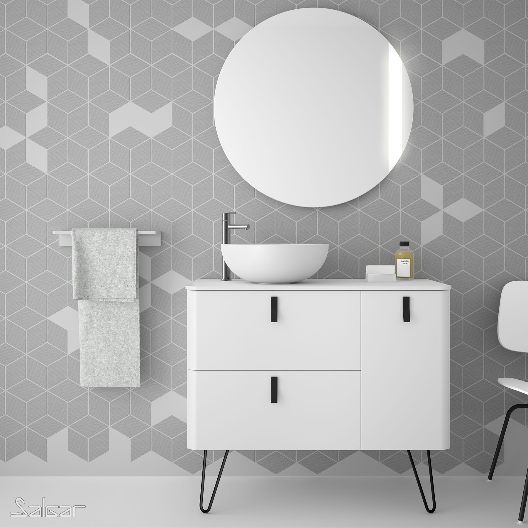 Repisa Toallero 500 SOLID SURFACE 500 X 60 X 120 Mm repisa-toallero-500-solid-surface-500-x-60-x-120-mm