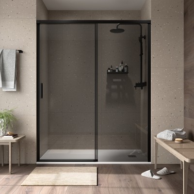 Mamparas De Ducha 70x70 Mamparas Ducha Panel Pantalla Fija Vidrio Laminado De Film Seguirdad A Pureba De Explosiciones 8mm - Barra 140cm - 70x200cm | Tienda Bricolaje Mampara Ducha Enrollables