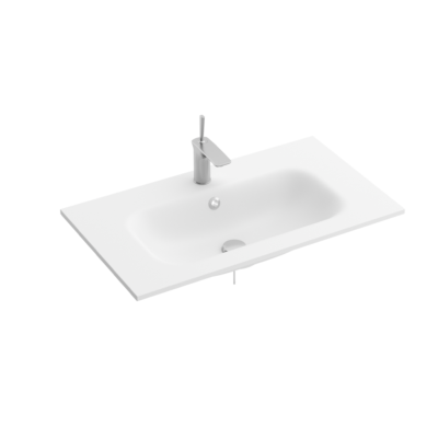 Lavatório SIBERIA 605 1 poça MINERALMARMO 605 x 15 x 460 mm