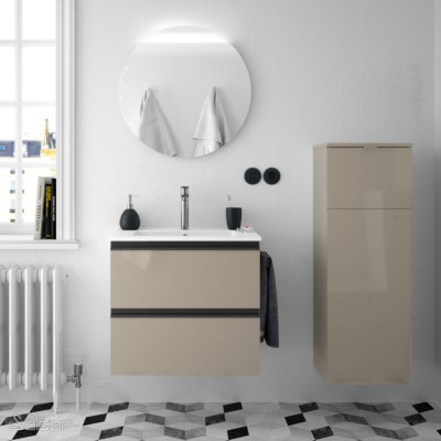 Movél SPIRIT 600 2 gavetas metálicas TAUPE BRILHO 598 x 540 x 450 mm