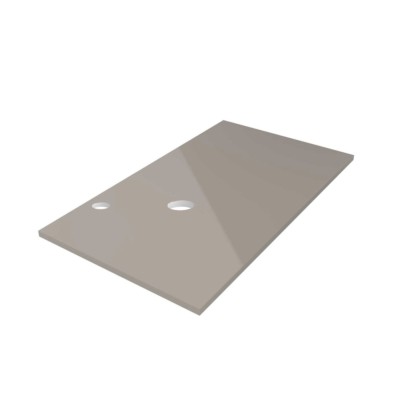 Top meccanizzato fino 1000 TAUPE LUCIDO 16 mm